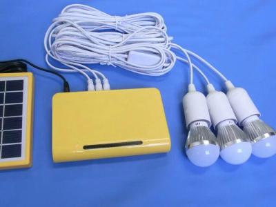 China solar power system 3W solar system with  lithium battery for solar home LED light for sale