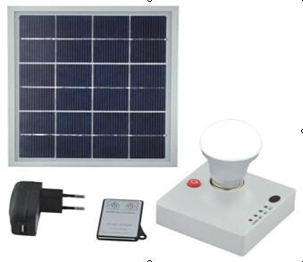 China solar lighting with 3W LED bulbs with remote control functions ,diimable LED lights for sale