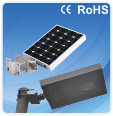 China 8W  Integrated solar street light 5days rainy memory outdoor IP65 high lumens for sale