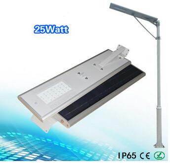 China 25W All in one integrated solar street light price/led street lightsale en venta