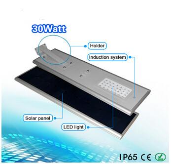 China Free power 5W-60W outdoor LED all in one/integrated solar street light factory price en venta