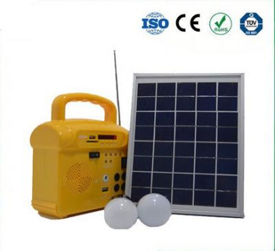 China Home using green power energy 10W solar panel solar system for lighting with radio MP3 en venta