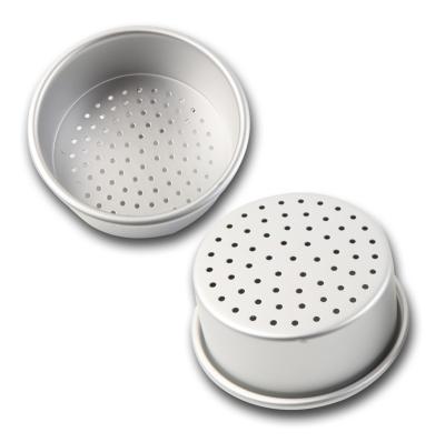 China Sustainable 4 Inch H161 Small Round Perforated Aluminum Cake Mold Baking Appliance Processing Custom OEM for sale