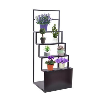 China Double Sided Retail Flower Pot Multifunctional Shampoo Shelving for sale