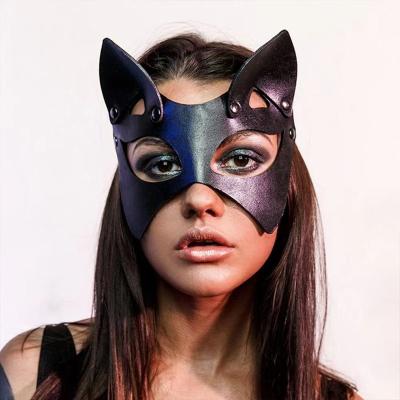 China Owl Mask Punk Style Women PU Costume Sexy Leather Mask High Quality Fashion Cosplay Sexy Punk Style Costume for sale