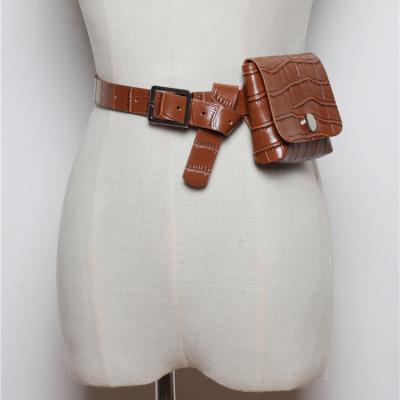 China Water Proof New Design PU Waist Belt Pouch Leather Purse for sale