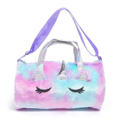 China 2021 Hot Sales Eco-friendly Creative Unicorn Plush Handbag Korean Imagination Fashion Large Capacity Bag Cartoon Student Bag for sale