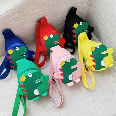 China Waterproof 2021 Korean Baby Backpack Dinosaur Children's Day School Bag Kindergarten Gift Small Bag Cute Cartoon Printing Children for sale