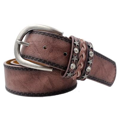 China 2020 Fashion Vintage Simple Design Fashion Leather Belt Women Waist Belt for sale