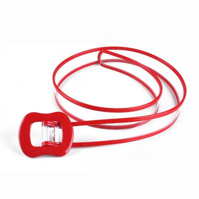 China 2020 New Fashion Plastic Belt Buckle Hot Selling Transparent Plastic PVC Belt for sale