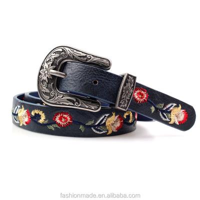 China Hot Fashion.Casual Navy Decoration Style Women Belts Embroidered Belt Women Latest for sale