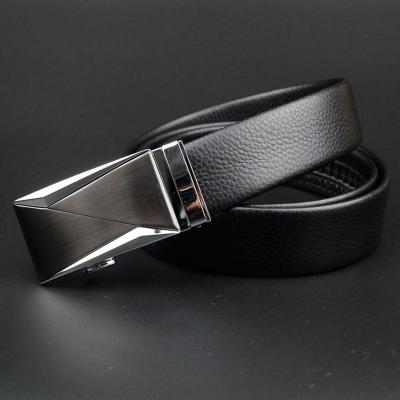 China Popular Custom High Quality Automatic Buckle Designer Fashion Men Genuine Leather Belt Classic Eco-friendly Belt for sale