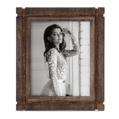 China Elegant Luxury Wood Picture Frame (8 x 10) - Vintage and Rusty Look Style Photo Frame for Wall Mount and Wall Shed - Table Top Stand for sale