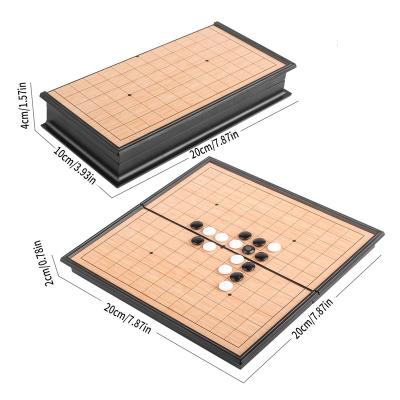 China Eco-Friendly Custom Game Magnetic Foldable Chessboard Base Go Game Set Weiqi Chinese Chess Pieces For Family Kids Adults for sale