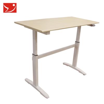 China (Size) Zhongjia Adjustable Portable Laptop Table Computer Desks Mobile Lifting Manual Adjust Laptop Table for sale