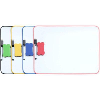 China Whiteboard Plastic Kids School Office Writing Board A4 Size Frame Dry Erase Board for sale