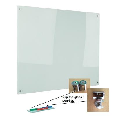 China Excellent writing and erasing ability magnetic glass erasable whiteboard for sale