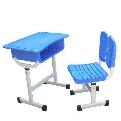 China School Traditional ABS Plastic Desk And Steel Stand Desk And Chair for sale