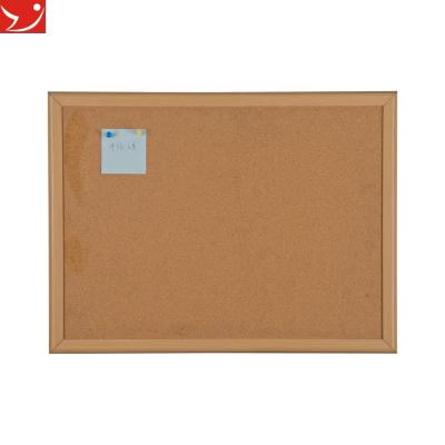 China 45x60cm Message Board Frame Natural Cork Sheet Cork Wood Notice Board for sale