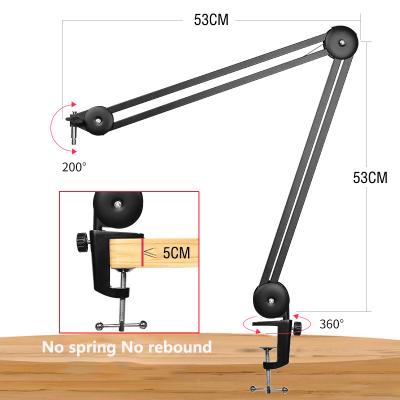 China Popular factory's new universal large cantilever microphone recording bracket free cantilever bracket cantilever desktop bracket for sale