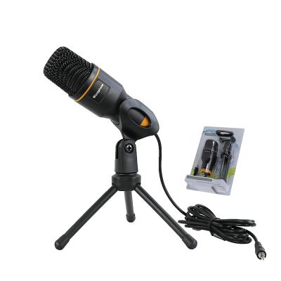 China Other factory produce mini 3.5mm tripod table type condenser microphone for PC mobile live recording professional audio, video for sale