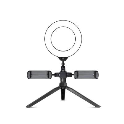 China PORTABLE Heart Ring Light Led Desk Lamp Selfie Ring Light With Tripod Stand 6 Inch And Phone Holder Ring Light Tripod 16CM for sale