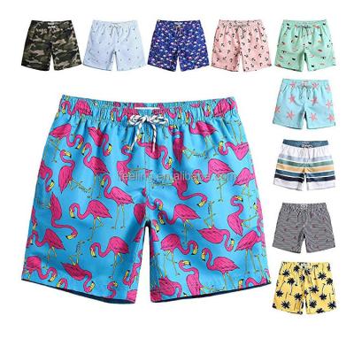 China Custom Print Mesh Shorts Quick Dry Beach Style QUICK DRY Swim Shorts Breakable Elastic Waistband Men Trunk Shorts for sale