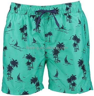 China QUICK DRY Floral Print Logo Board Shorts Summer Swim Custom Factory Sale OEM Shorts Quick Dry Breakable Mens Trunks Shorts for sale