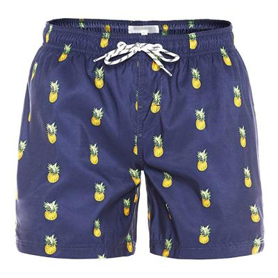 China QUICK DRY Mens Swim Trunks Swim Shorts With Mesh Lining Funny Custom Beach Shorts for sale