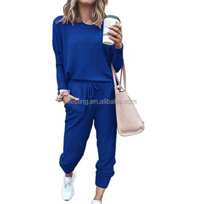 China New Arrivals Autumn Jumpsuit Sport Compression Long Sleeve Casual Shirt QUICK DRY Blue Fitness Overalls For Ladies for sale