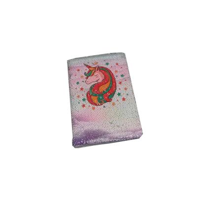 China Reversible Hardcover Book Sequin Notebooks Lined Flip Sequin Journal Notebook Diary Sided with Star Rainbow Unicorn Pattern for sale