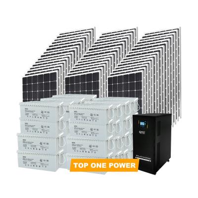 China High efficiency solar system 10kw 15kw 20kw 30kw 40kw 50kw 80kw for home and farm use solar energy system for sale