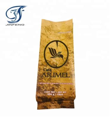 China Matte Coffee Packaging Bag Aluminum Foil Gusset Printed Moisture Proof Side Bag With Customizable Logo for sale