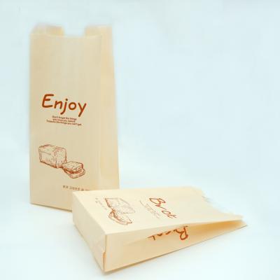 China Recyclable Loaeco Croissant Friendly Wrapping Paper French Baguette Bread Bag With Window for sale