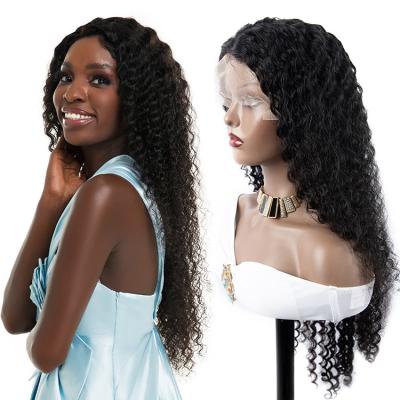 China 13X4 Deep Wave Transparent Lace Front Wig Virgin Virgin Cuticle Aligned Full Lace Wigs 30inch Deep Wave HD Lace Frontal Wig Human Hair for sale