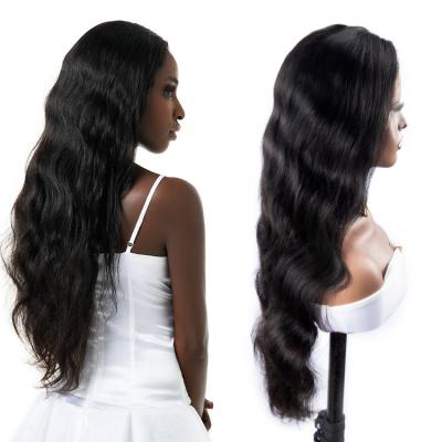 China 100% Body Wave Hair Wigs For Black Women Color 360 Headband Body Wave Natural Black Hair Braided Wigs For Black Women for sale