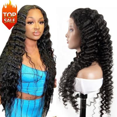 China Wholesale Loose Deep Wave Closure Wigs Vendor Loose Deep Wave Hair For Colored Women Pre Pluck Virgin 5x5 Hair Closure Wigs for sale