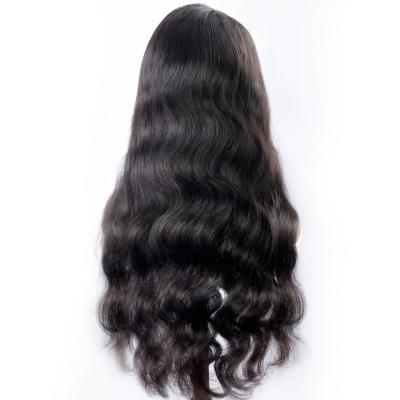 China Cuticle Aligned Body Wave Lace Front Wig Transparent Raw Indian Virgin Human Hair Lace Wigs Glueless HD Full Body Wave Lace Wigs for sale