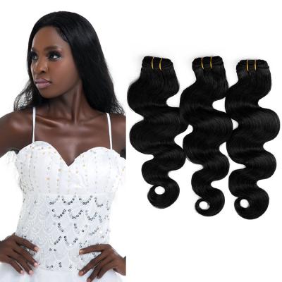 China Free Sample Raw Mink Virgin Brazilian Human Hair Weaving , 12A Body Wave Unprocessed Wave Bundles Hair for sale