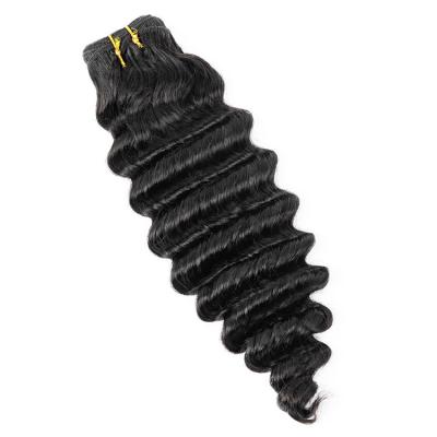 China Deep Wave 10A Grade Mink Raw Unprocessed Weave Brazilian Bulk Cuticle Aligned 100% Virgin Deep Wave Hair Bundles for sale