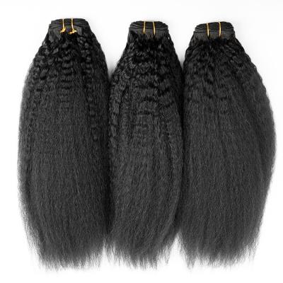 China Original Vendors Straight Virgin Hair Brazilian Virgin Hair Bundle , Curly Bundles 12A Straight Hand Tied Hair Weft Extensions for sale