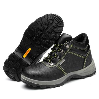 China Steel Toe Fashion Safety Shoes For Men Steel Toe Boots Genuine Leather Safety Reject Water Proof for sale