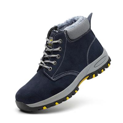 China Anti-slip Steel Toe Winter Furry Safety Shoes Safety Shoes Safety Boots For Men for sale