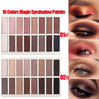 China EYE 16 Colors Eyeshadow Palette Pro Smokey Long-Lasting Waterproof Pigment Matte Shimmer Neutral Eyeshadow Makeup Kit 24g/Set for sale