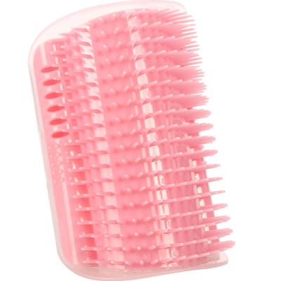 China Cats Viable Wall Cat Self Groomer Comb Soft Massage Brush Corner Pet Grooming Supply for sale