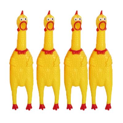 China Viable Screaming Chicken Squeezing Noise Toy Pets Dog Squeaky Toys Product Squeaky Pet Toys for sale