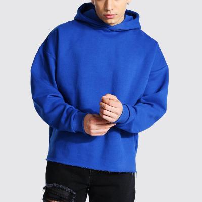 China QYOURECLO Logo Oversized Hoody 400gsm 100Cotton Custom Waterproof Fleece Mens Raw Edge Hoodies for sale