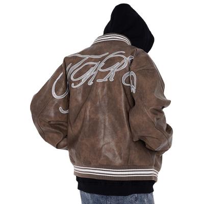 China QYOURECLO Logo Wholesale Winter Men's OEM Shell Craft Logo Waterproof Outdoor Leather Jacket Custom Made QUICK DRY for sale