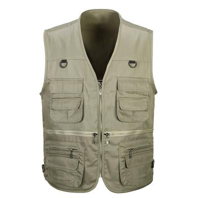 China QYOURE QUICK DRY Summer Outdoor Casual Multi Pocket Vest For Camping Vest Hiking Jacket for sale