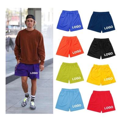 China Custom Drawstring Inseam Polyester Anti-wrinkle QYOURECLO 5 Logo Casual Sports Men's Mesh Fabric Basketball Shorts for sale